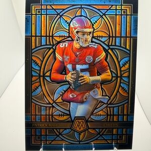 Patrick Mahomes Donruss Panini Jumbo Stained Glass Collectors Football Card